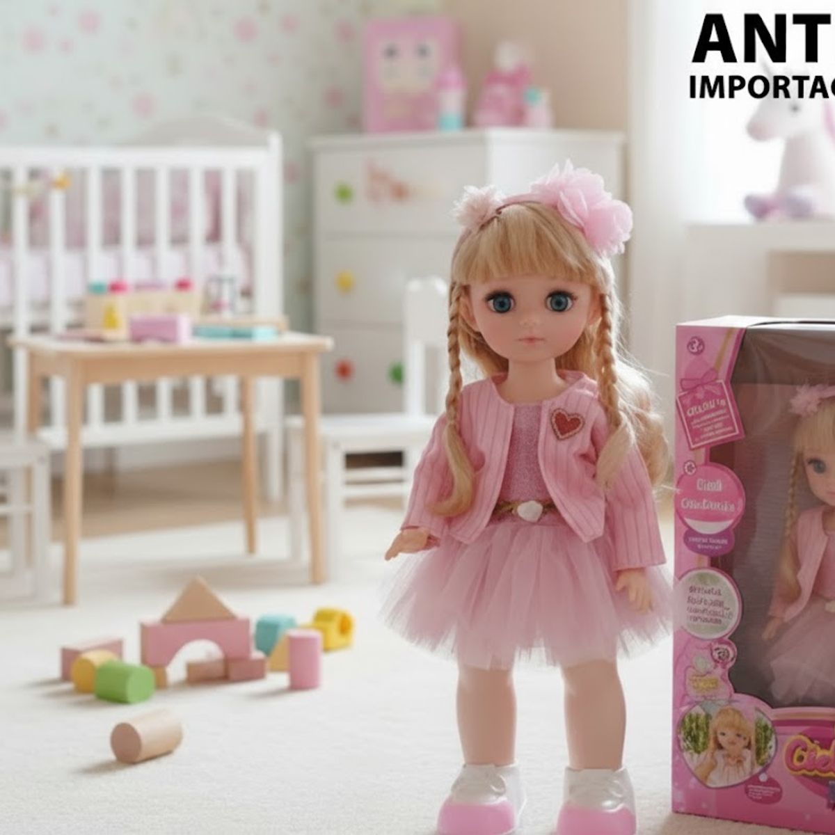 GENERICO - Muñeca Cielo Bonita Inteligente - Interactiva Musical y Chat de Voz CAMINA Y MUEVE SUS BRAZOS