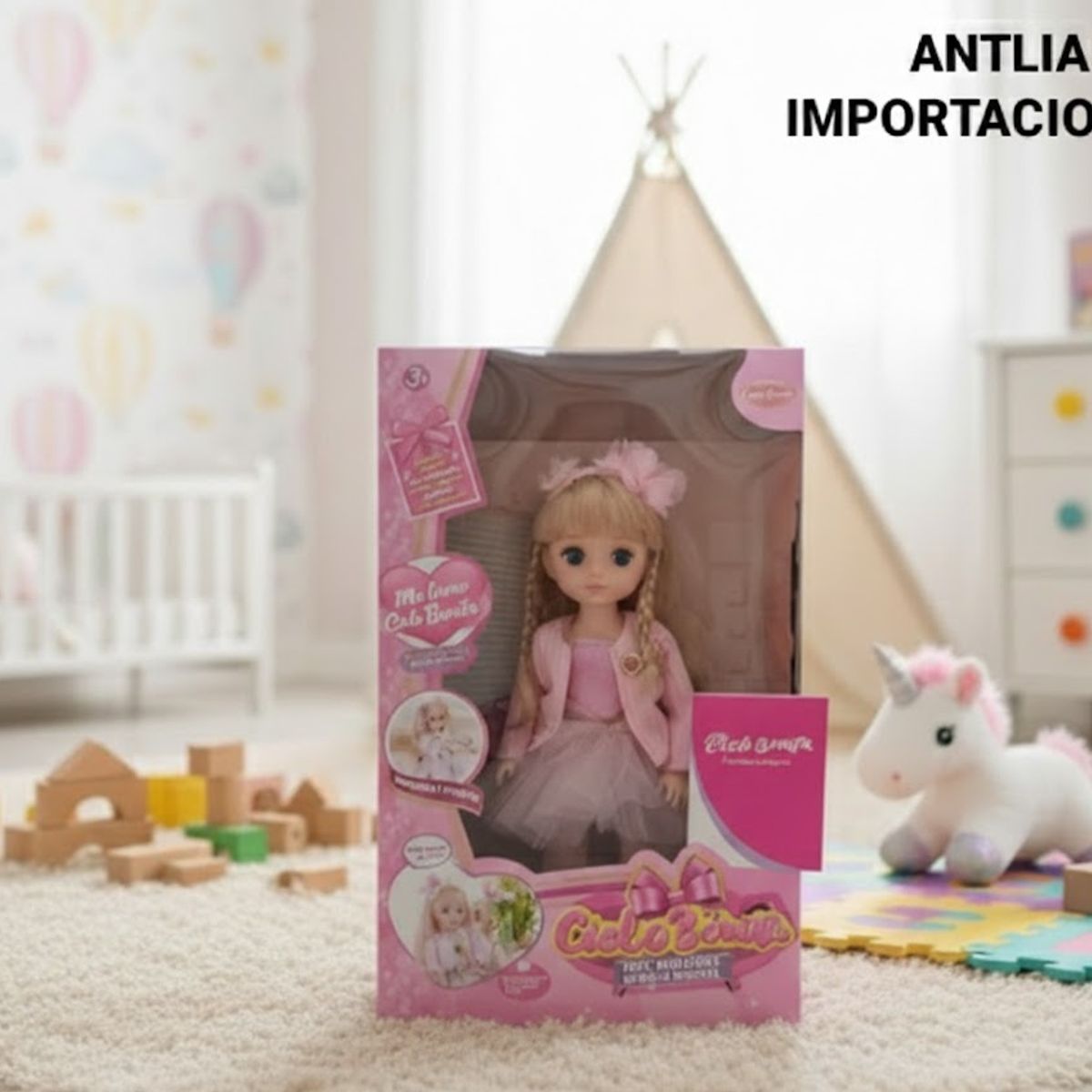 GENERICO - Muñeca Cielo Bonita Inteligente - Interactiva Musical y Chat de Voz CAMINA Y MUEVE SUS BRAZOS