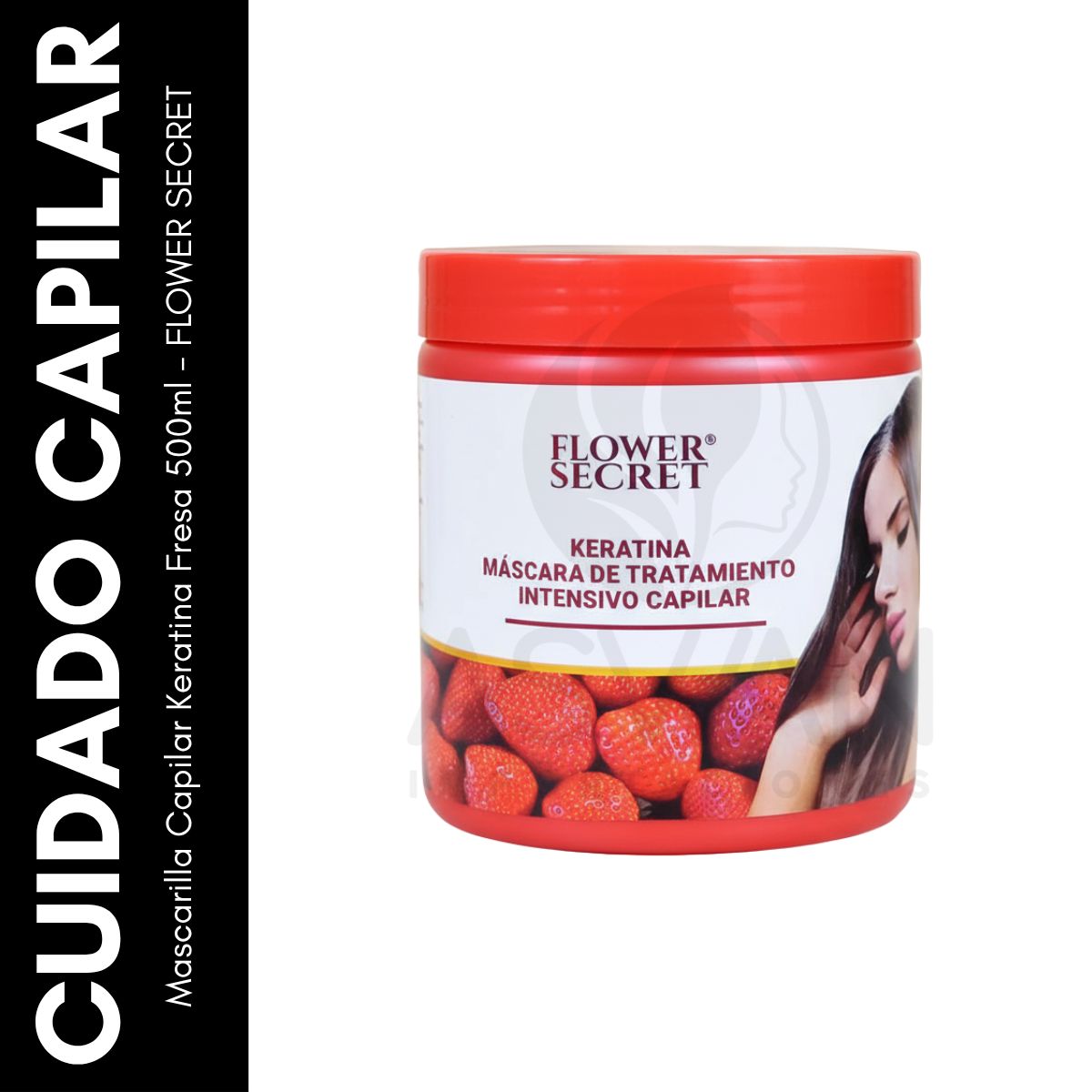 GENERICO - Mascarilla Capilar Keratina Fresa 500ml - FLOWER SECRET