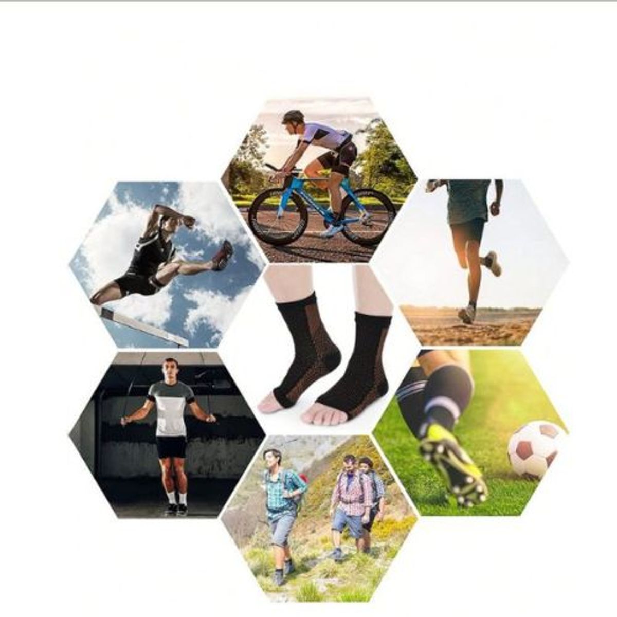 GENERICO - Manga de compresion para el Tobillo