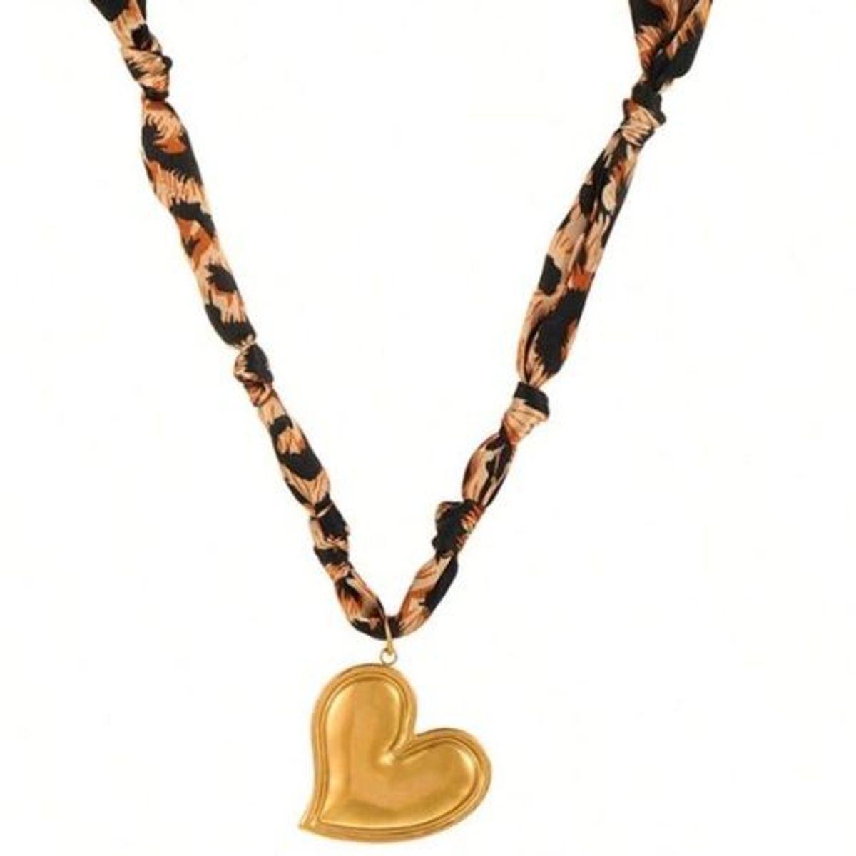 GENERICO - Collar de acero de titanio con diseño de Corazón