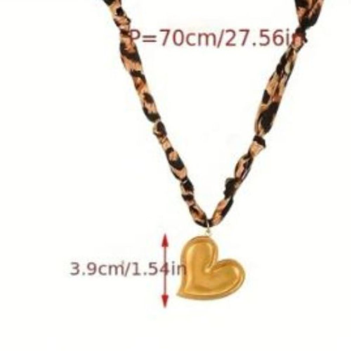 GENERICO - Collar de acero de titanio con diseño de Corazón