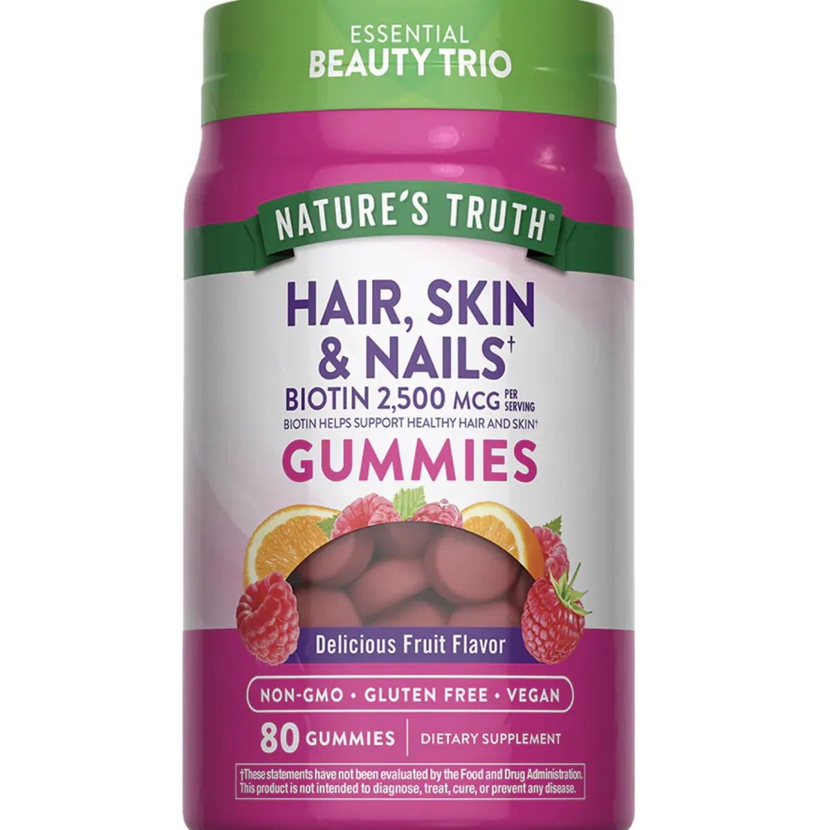 NATURE'S TRUTH - Gomitas Hair, Skin & Nails - 80 gomitas