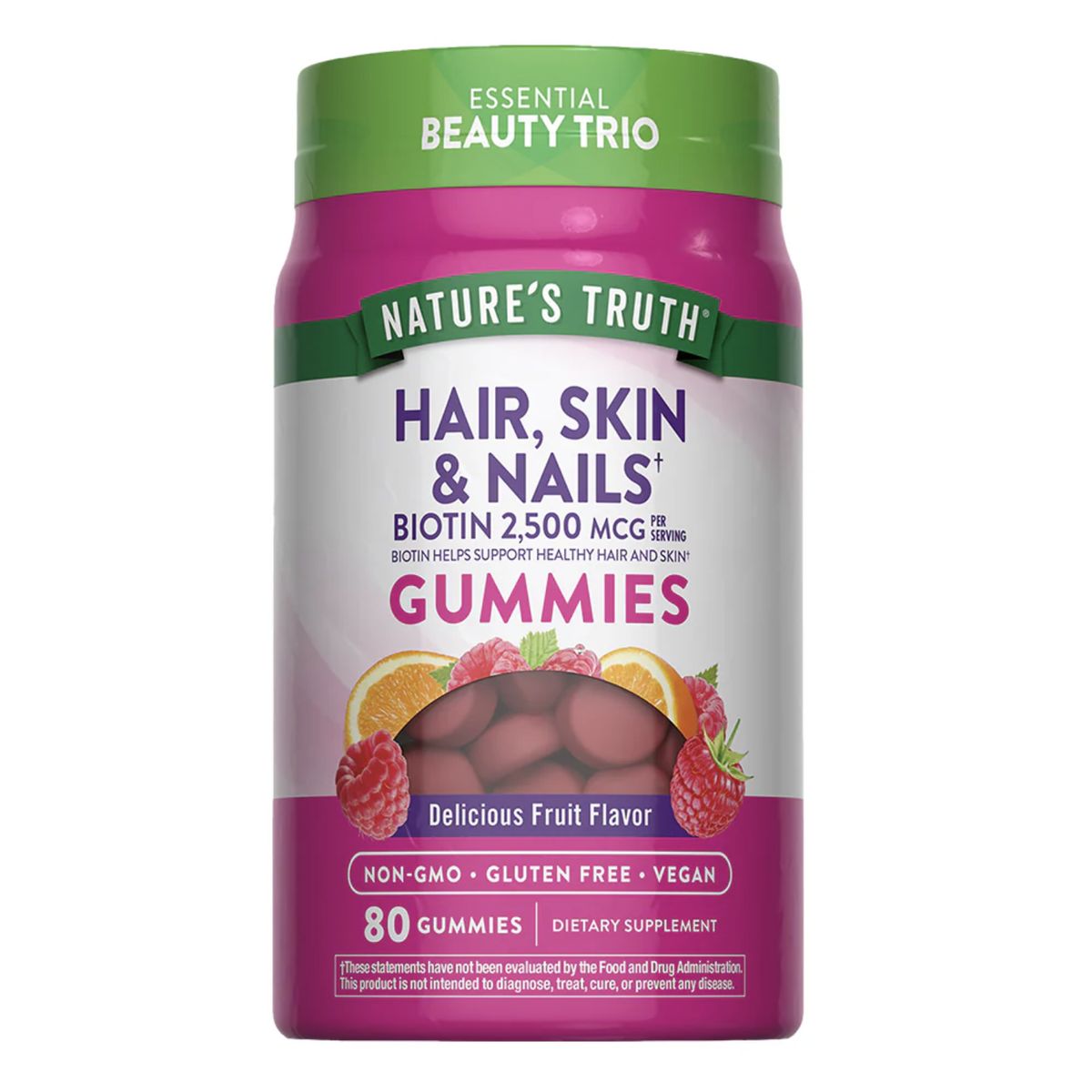 NATURE'S TRUTH - Gomitas Hair, Skin & Nails - 80 gomitas