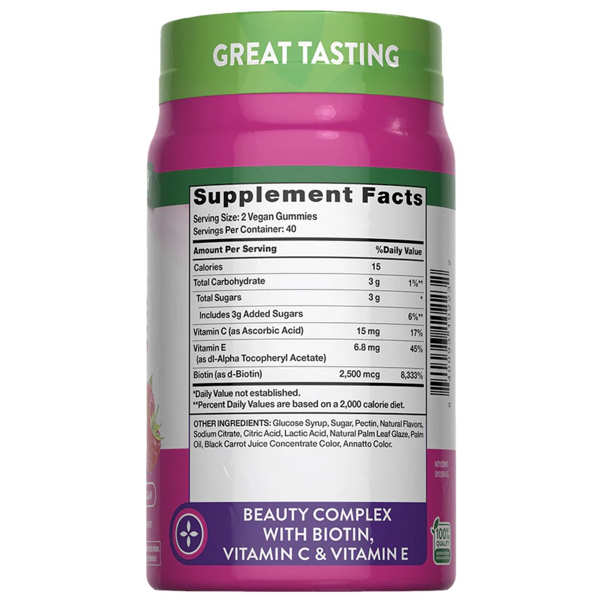 NATURE'S TRUTH - Gomitas Hair, Skin & Nails - 80 gomitas