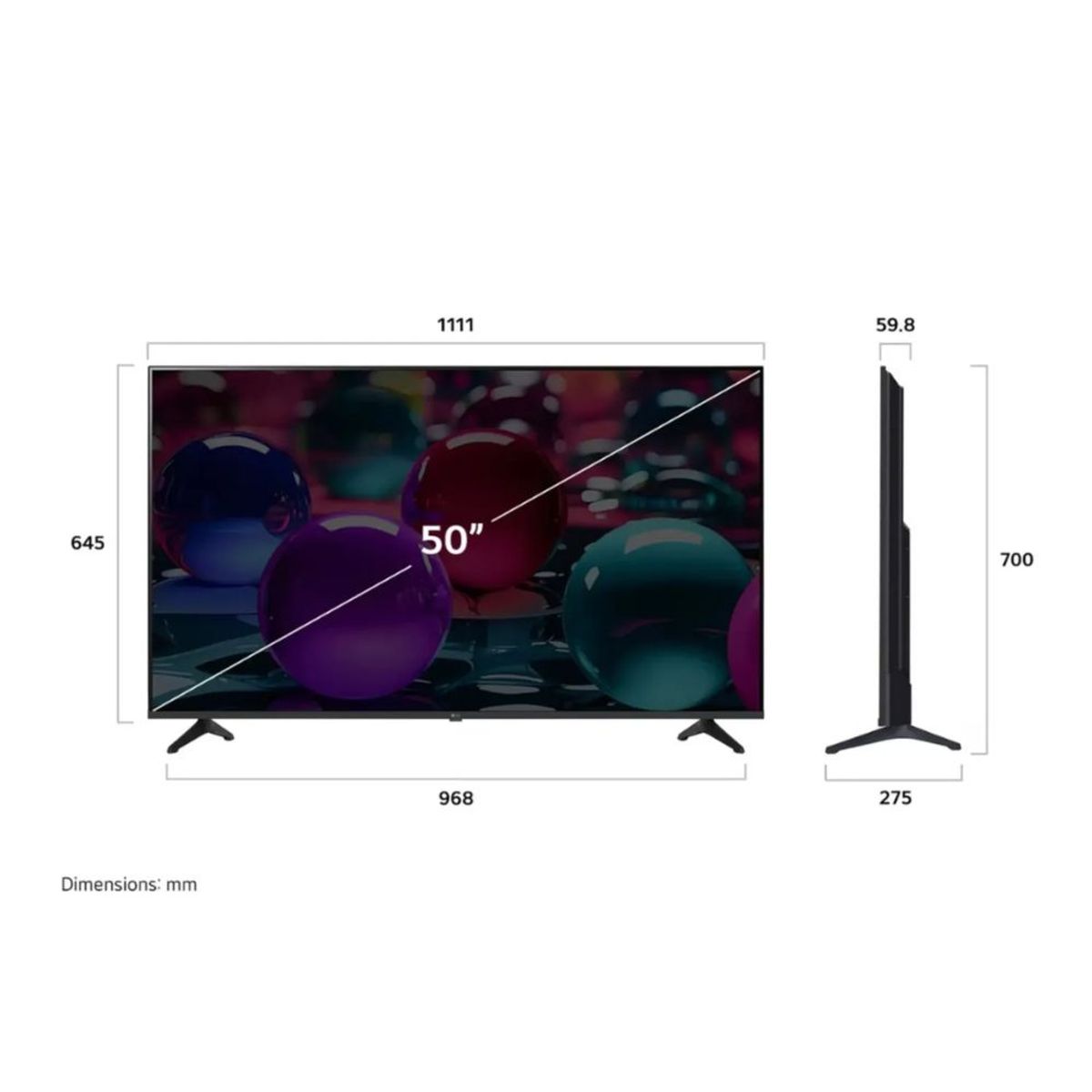 SAMSUNG - Televisor LG 50 Smart UHD 4K Thinq Ai 50UA7300PSB + Soundbar HW-B400F
