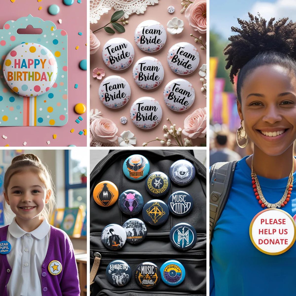 GENERICO - Máquina para Hacer Pines  Botones  Llaveros Metálicos  Button Maker Celeste