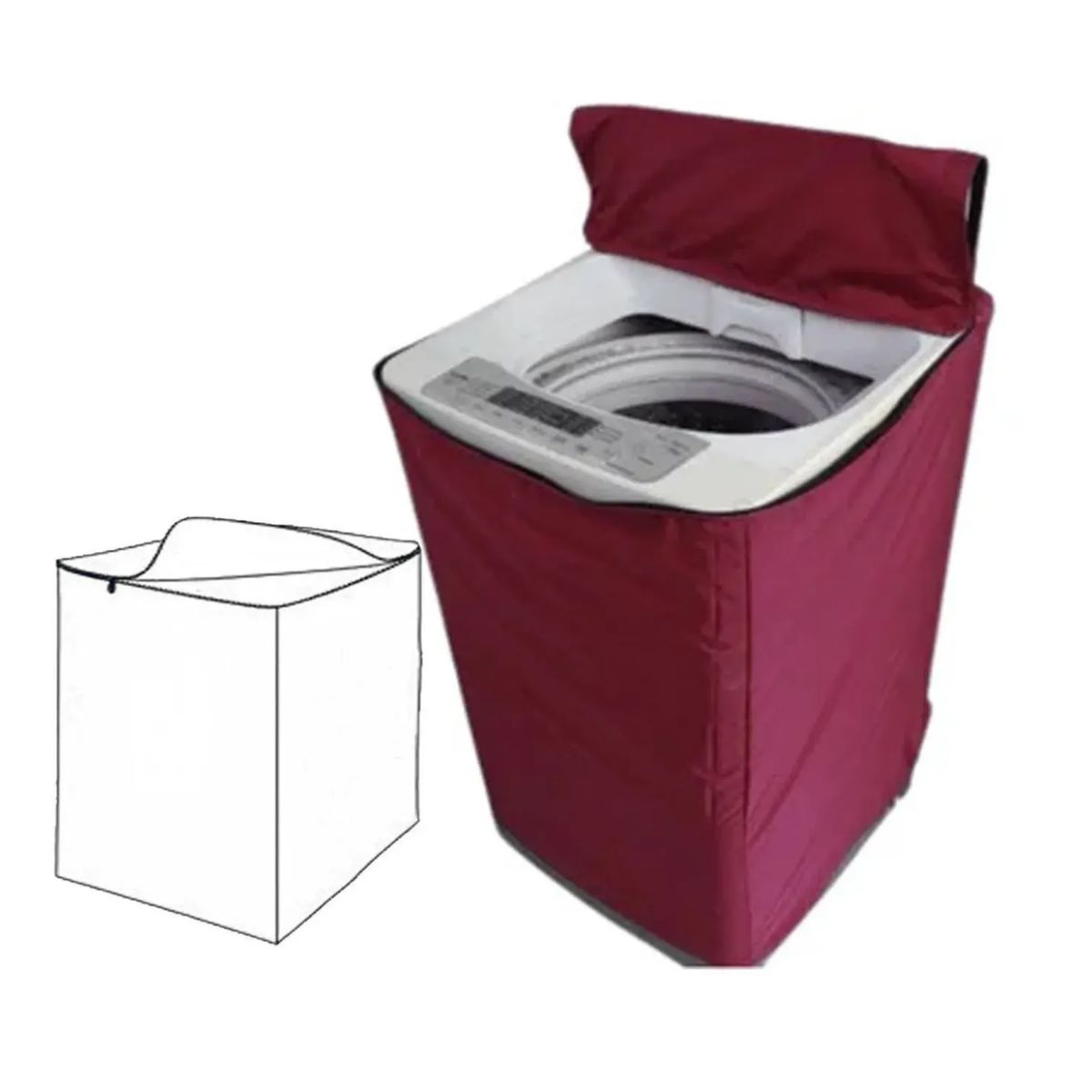 NACIONAL - Funda Impermeable Gruesa de Lavadora 10.5 - 15Kg Guind