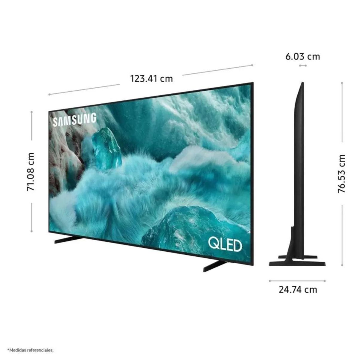 SAMSUNG - Televisor Samsung QLED 55 Visión AI Smart TV QN55Q7FAAGXPE + Soundbar HW B400