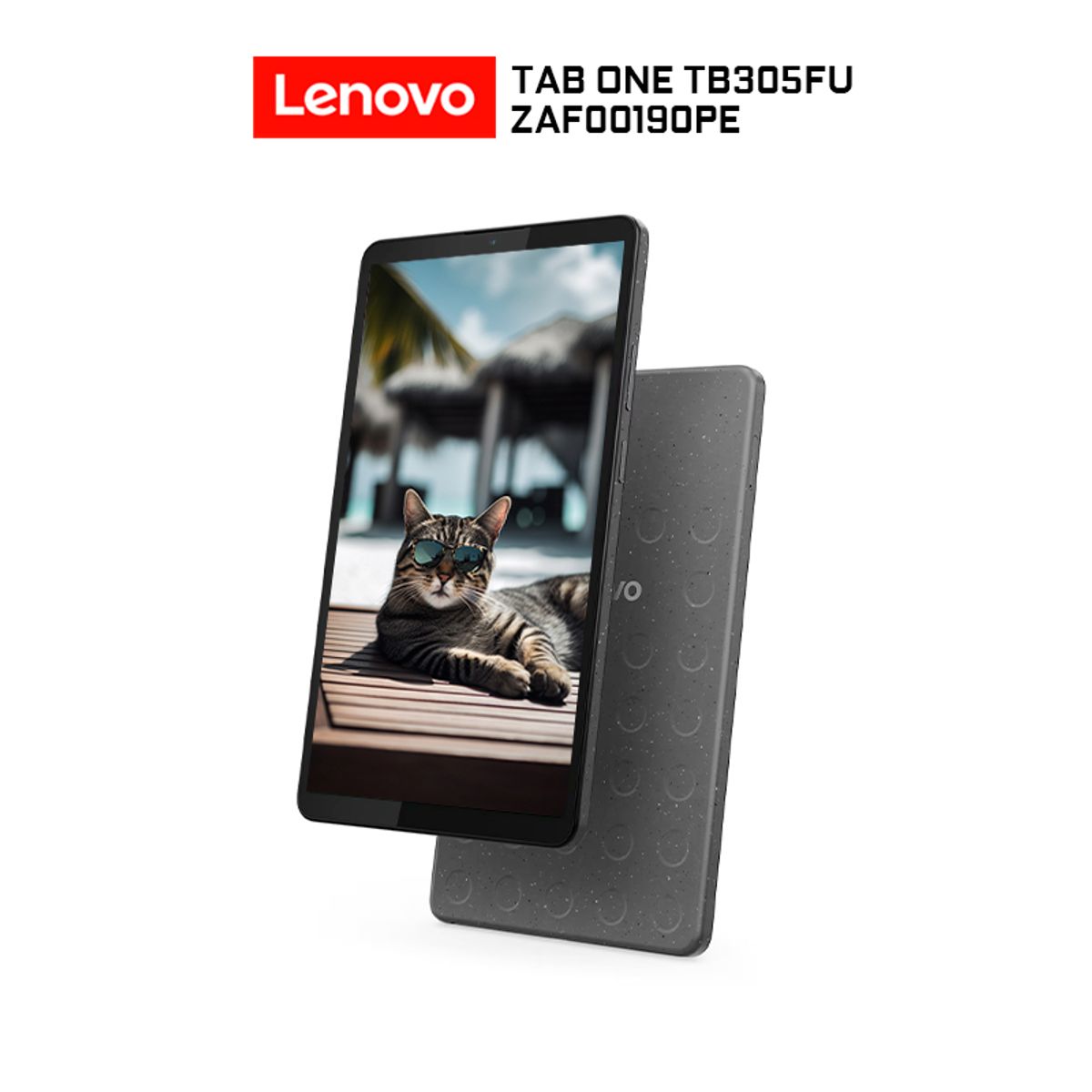 LENOVO - Tablet Lenovo Tab One TB305FU 4Gb Ram 128Gb eMMC 87″ Android 14+Folio Case ZAF00190PE-Luna Grey
