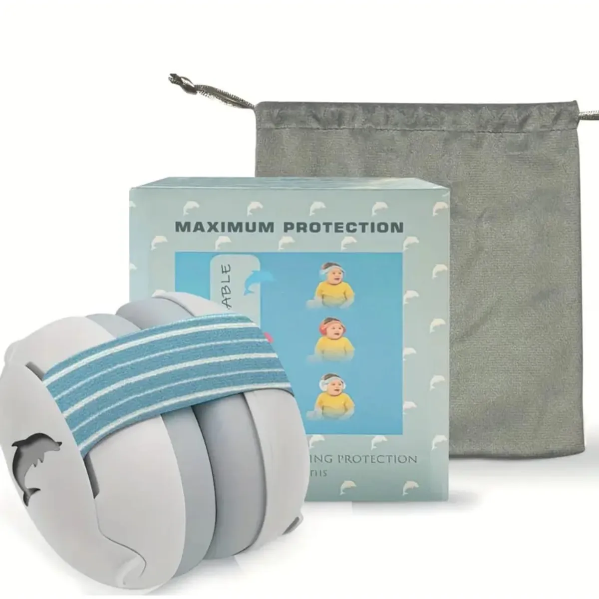 GENERICO - OREJERAS ANTIRUIDO PARA BEBÉS - BLANCO