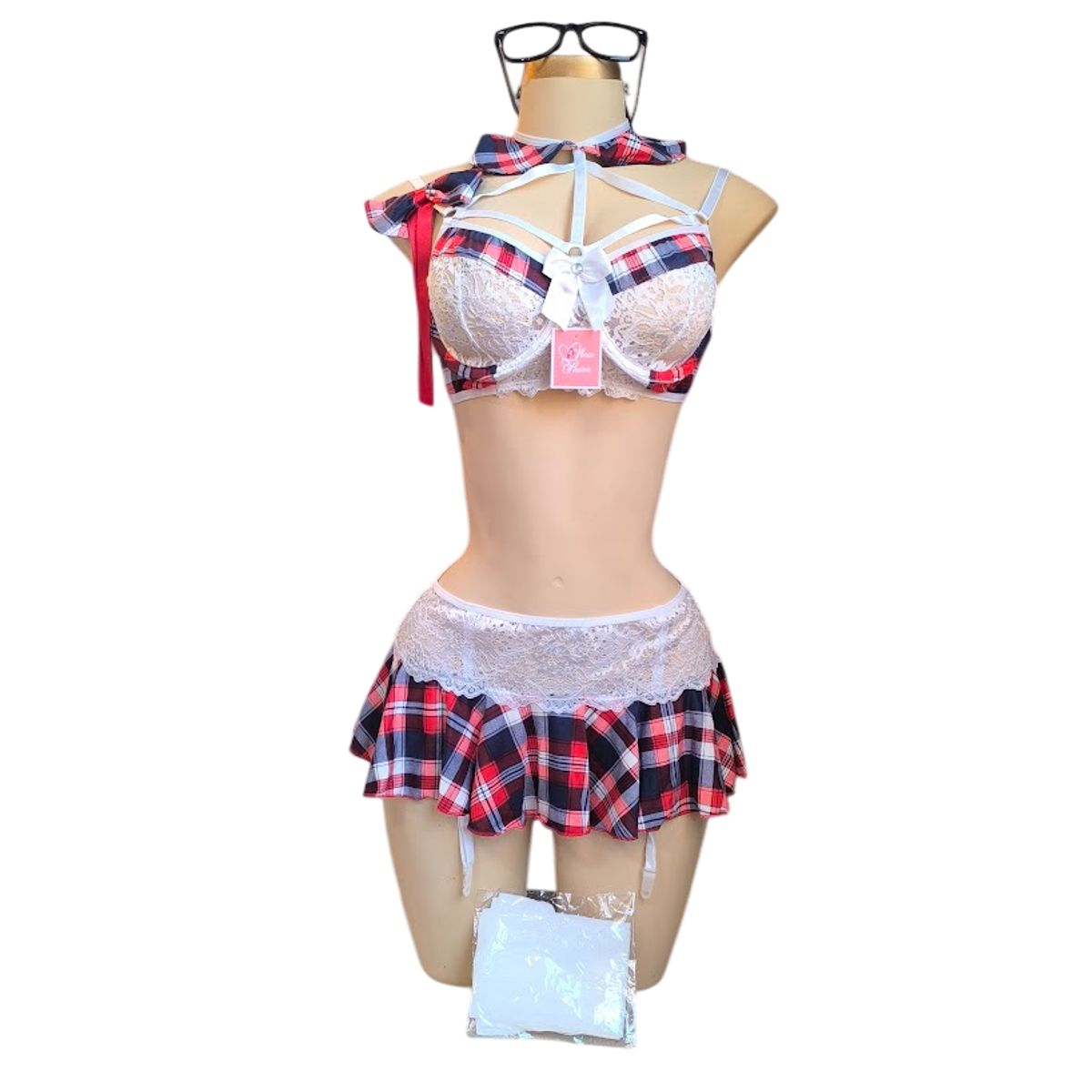 GENERICO - DISFRAZ COLEGIALA LENCERIA SEXY