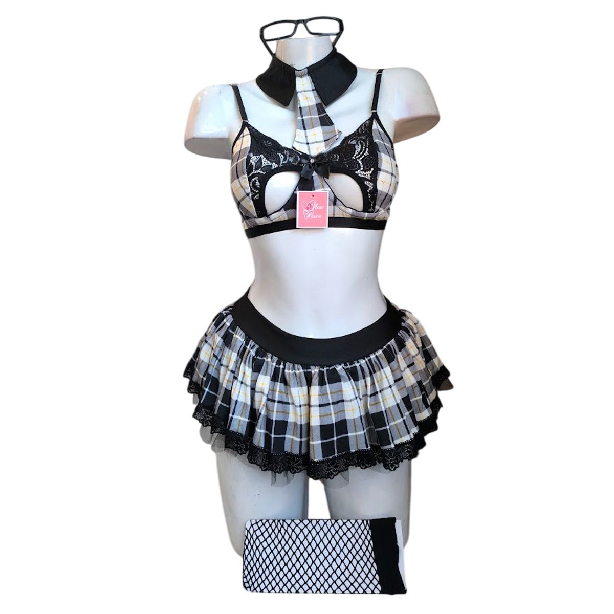 GENERICO - DISFRAZ COLEGIALA LENCERIA SEXY