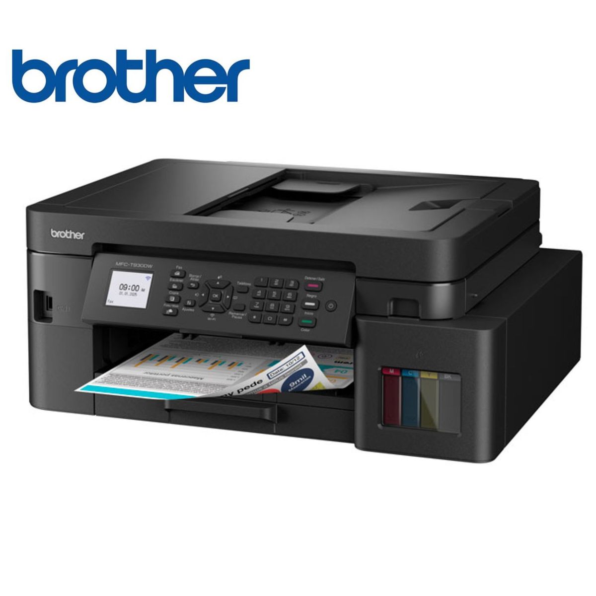BROTHER - IMPRESORA MULTIFUNCIONAL BROTHER MFC-T930DW WIRELESS  RED  DUPLEX
