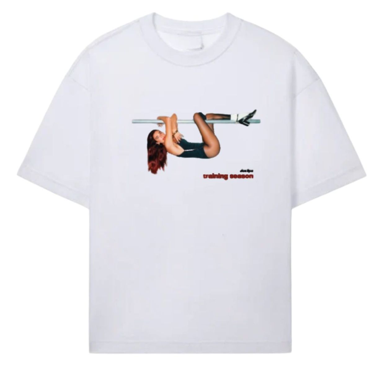 GENERICO - Polo Oversize Algodon Dua Lipa Blanco - Tallas XS hasta XL
