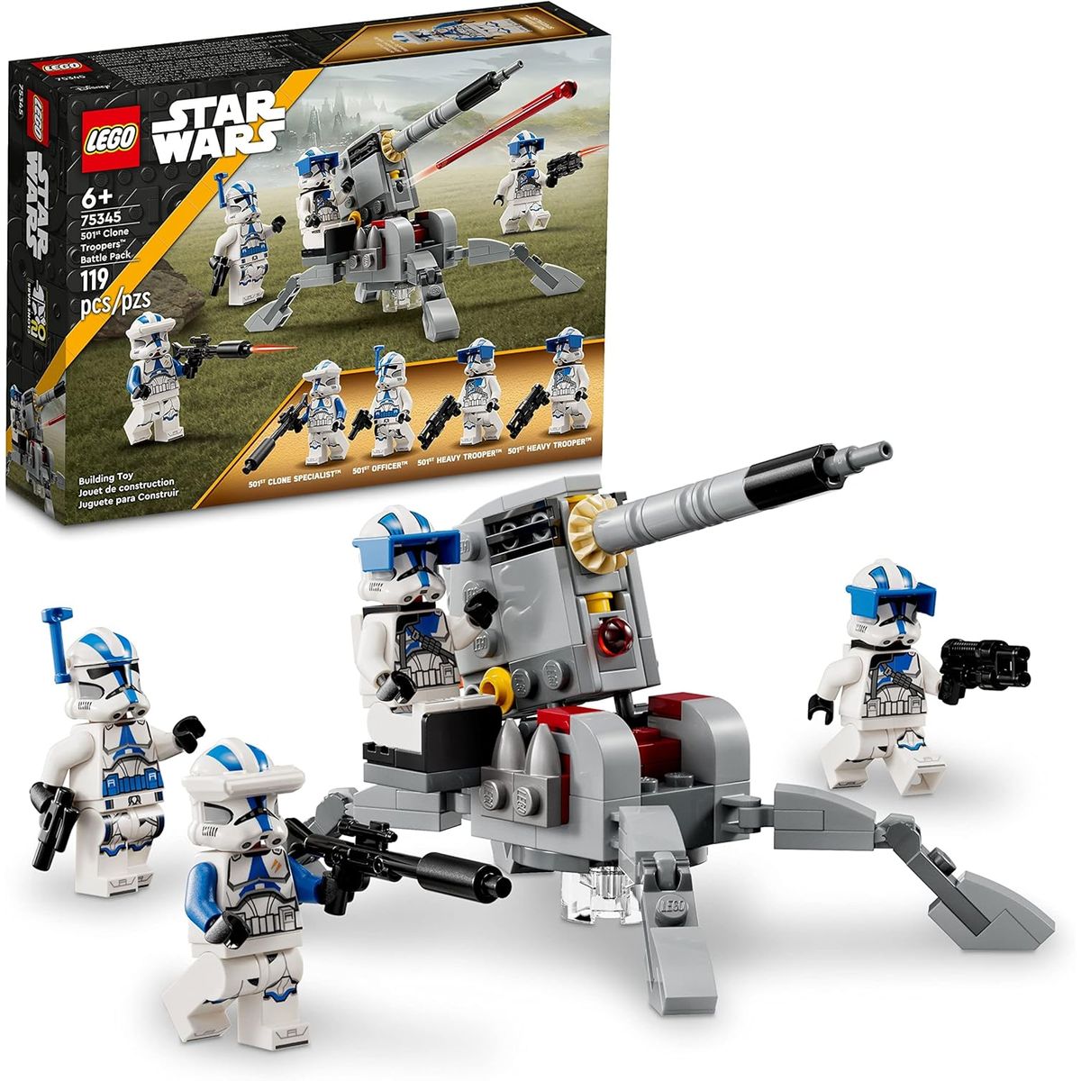LEGO - Juego De Juguetes Lego Star Wars 501 Clone Troopers Battle P