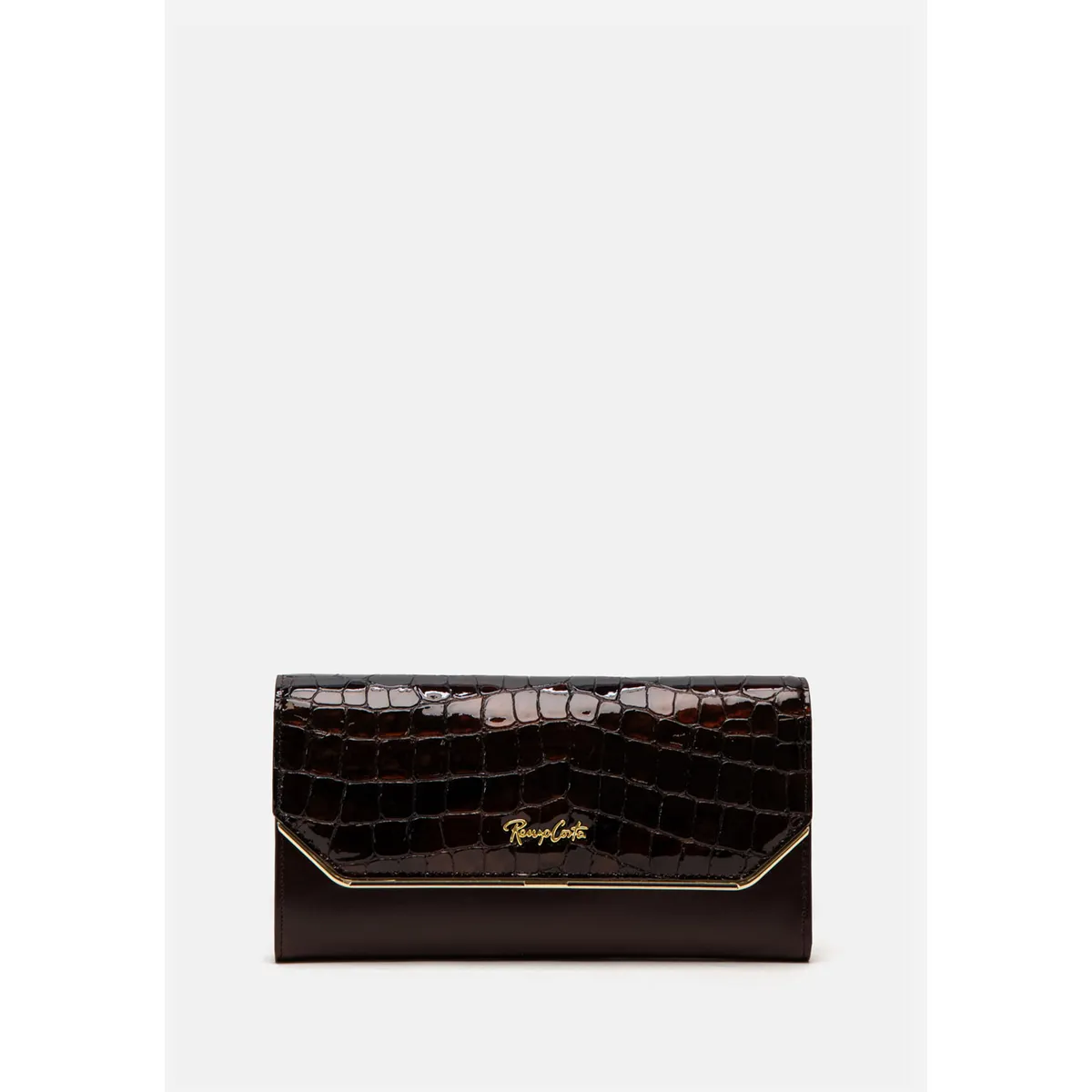 RENZO COSTA - BILLETERA CROCO LUXE CLUTCH