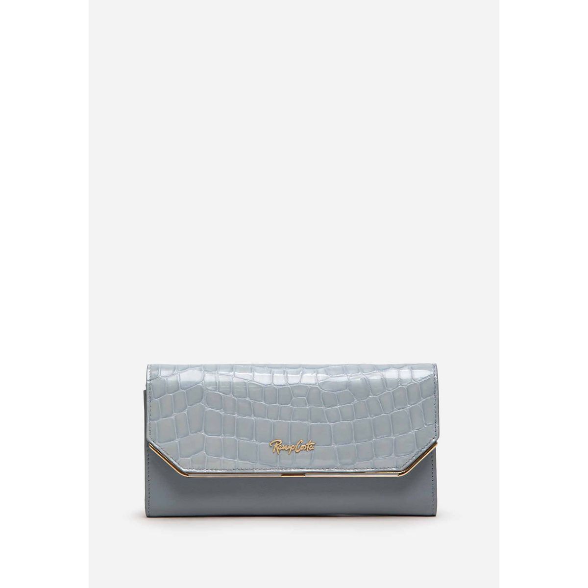 RENZO COSTA - BILLETERA CROCO LUXE CLUTCH