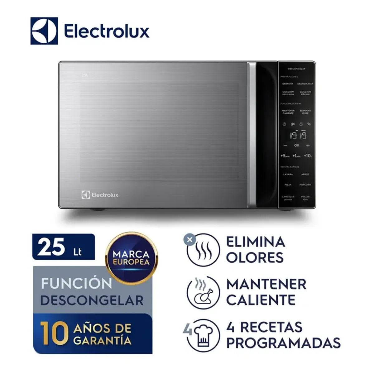 ELECTROLUX - Microondas Freestanding 25L EMDY25S2MXM Electrolux