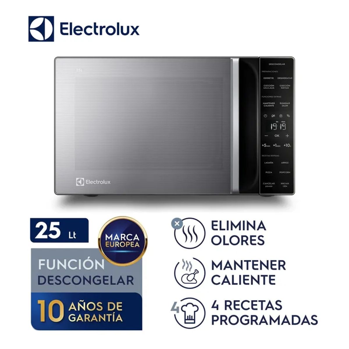 ELECTROLUX - Microondas Freestanding 25L EMDY25S2MXM Electrolux