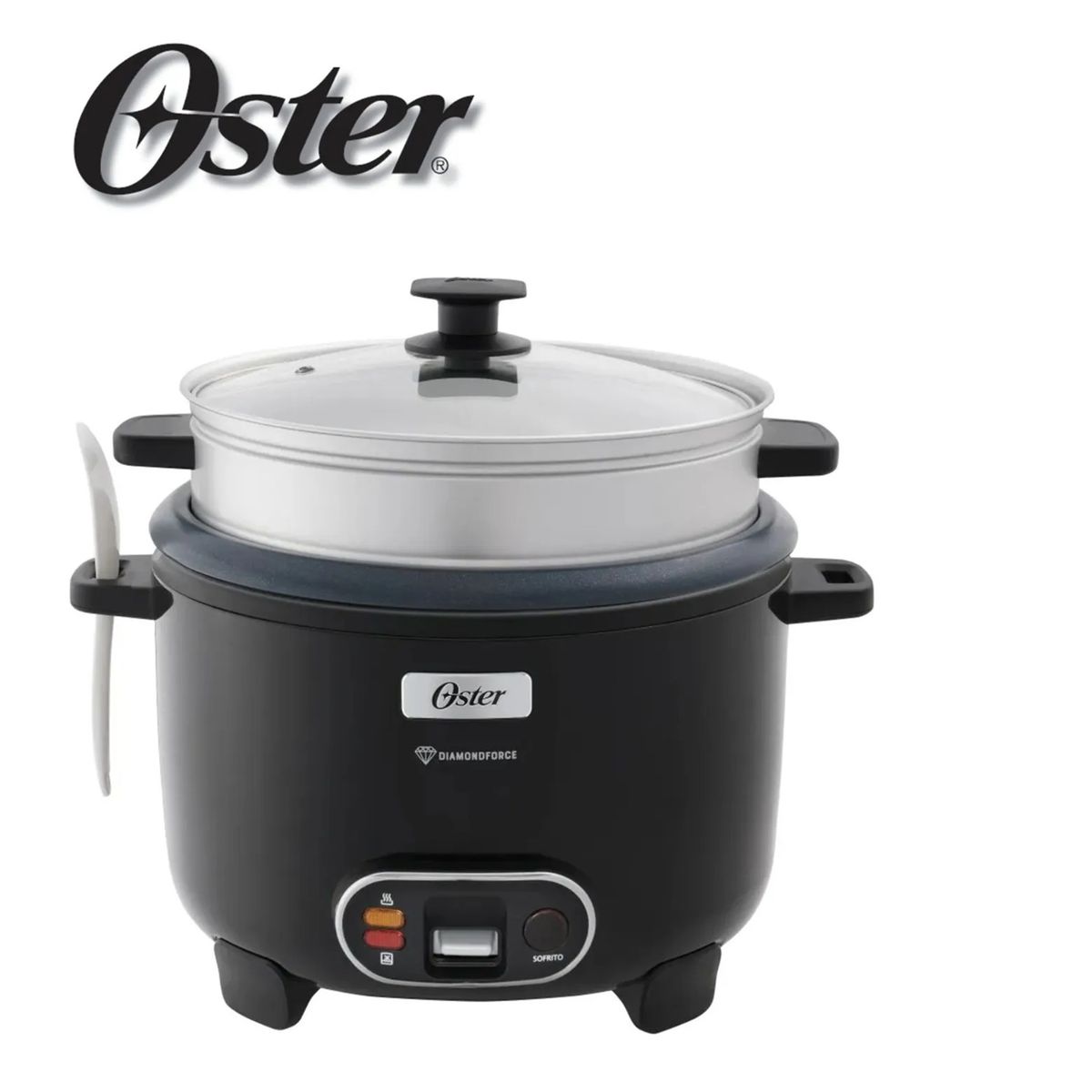 OSTER - Olla Arrocera Oster Negro  DiamondForce 15 Tazas CKSTRC15DFBLK