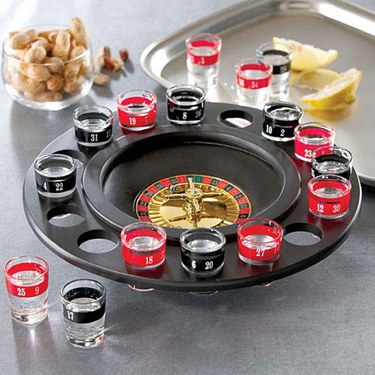 GENERICO - Juego Ruleta Shot Para Bebidas fiestas