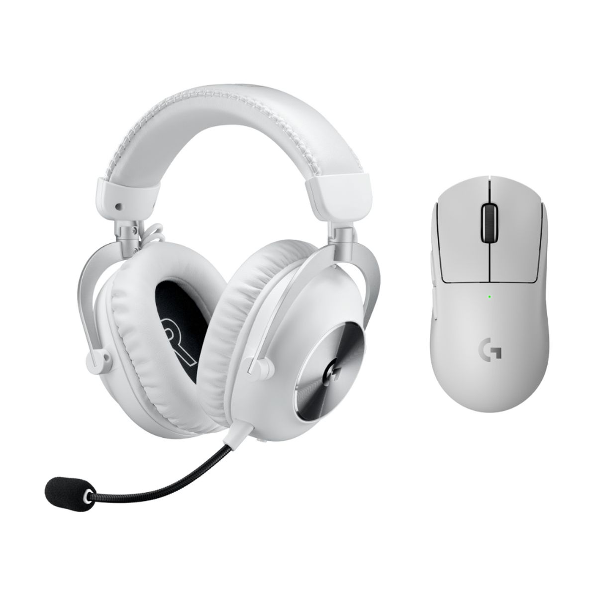 LOGITECH - Kit Logitech Mouse Superlight 2 Blanco +  Audifono Pro X 2 Blanco