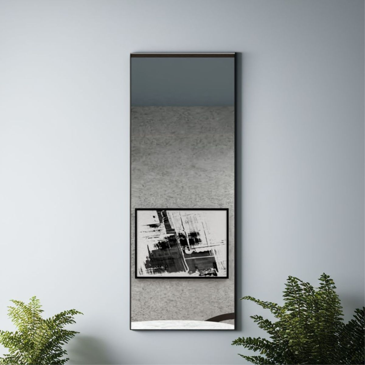 FMFURNITURE - Espejo Alto Forma Rectangular 105x40x2 Cm