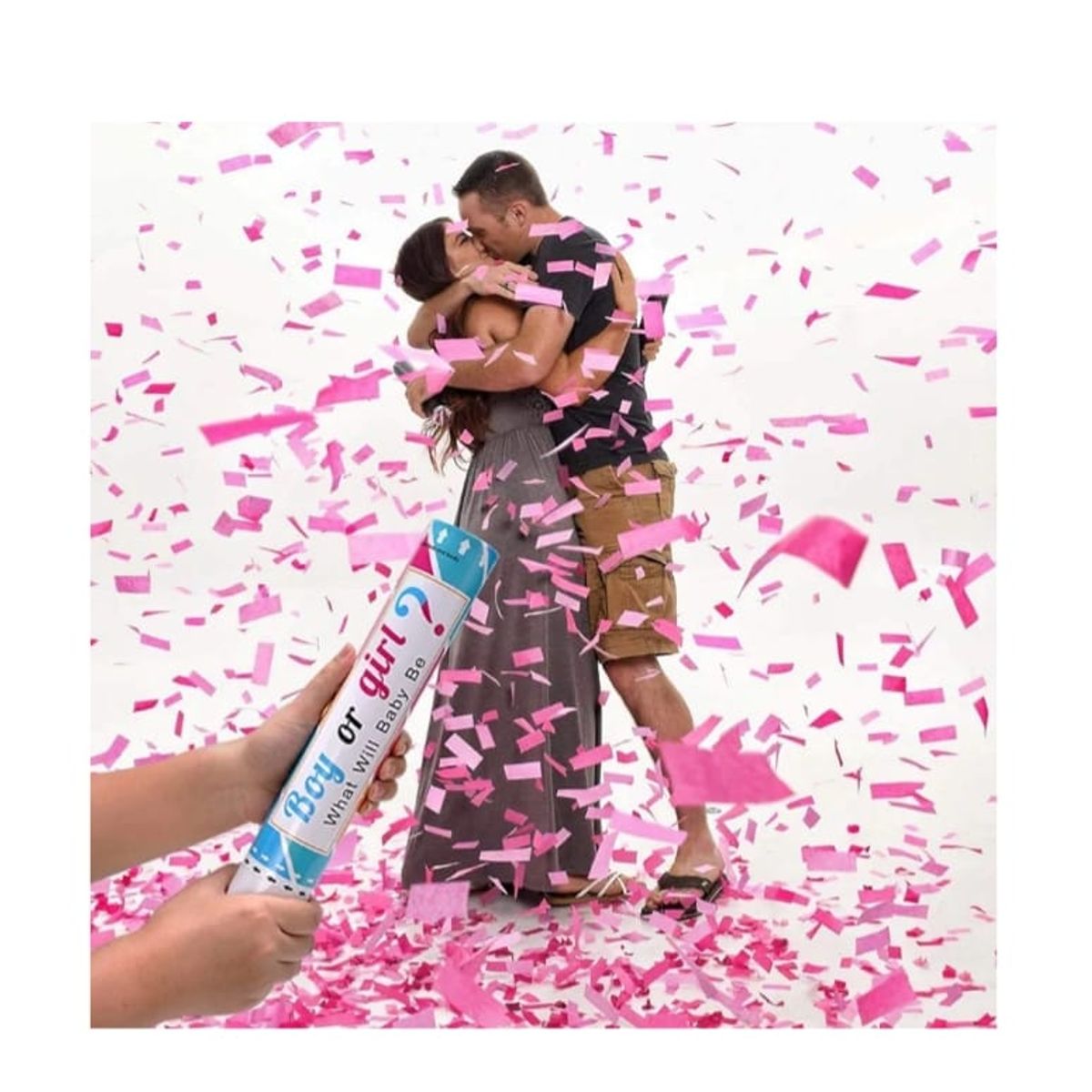 GENERICO - Pack 2 confeti revelación de sexo bebe