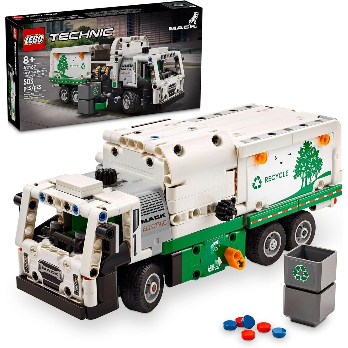 LEGO - Camión De Basura Eléctrico Lego - Technic Mack Lr Para Niños