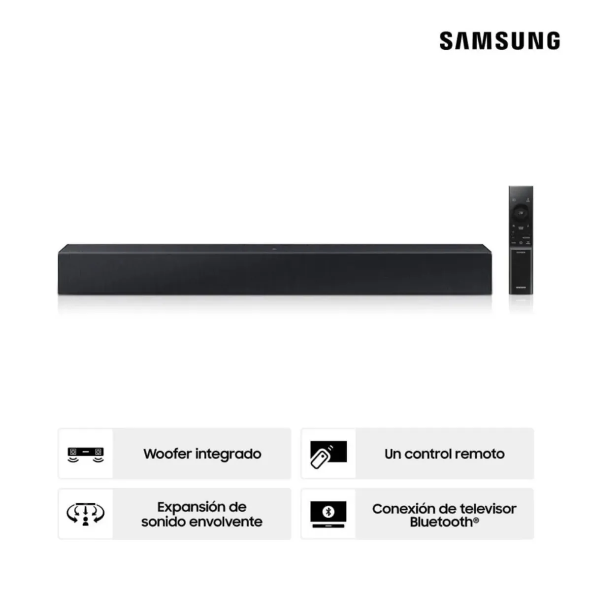 SAMSUNG - Soundbar Samsung 2.0 CH HW-B400F 40 Watts (2025)