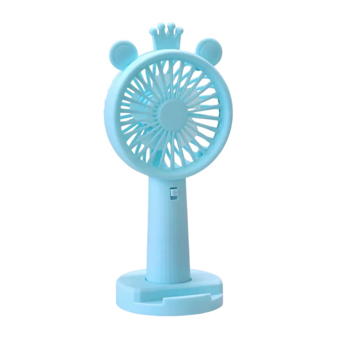 GENERICO - Potente Ventilador portátil 1 velocidad - Celeste