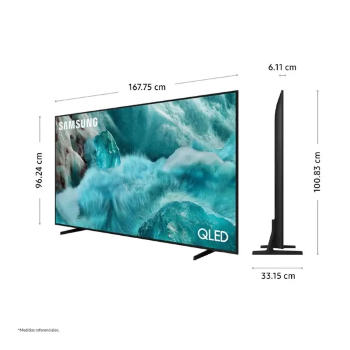 SAMSUNG - Televisor Samsung QLED 75 Visión AI Smart TV QN75Q7F + Soundbar HW B450F