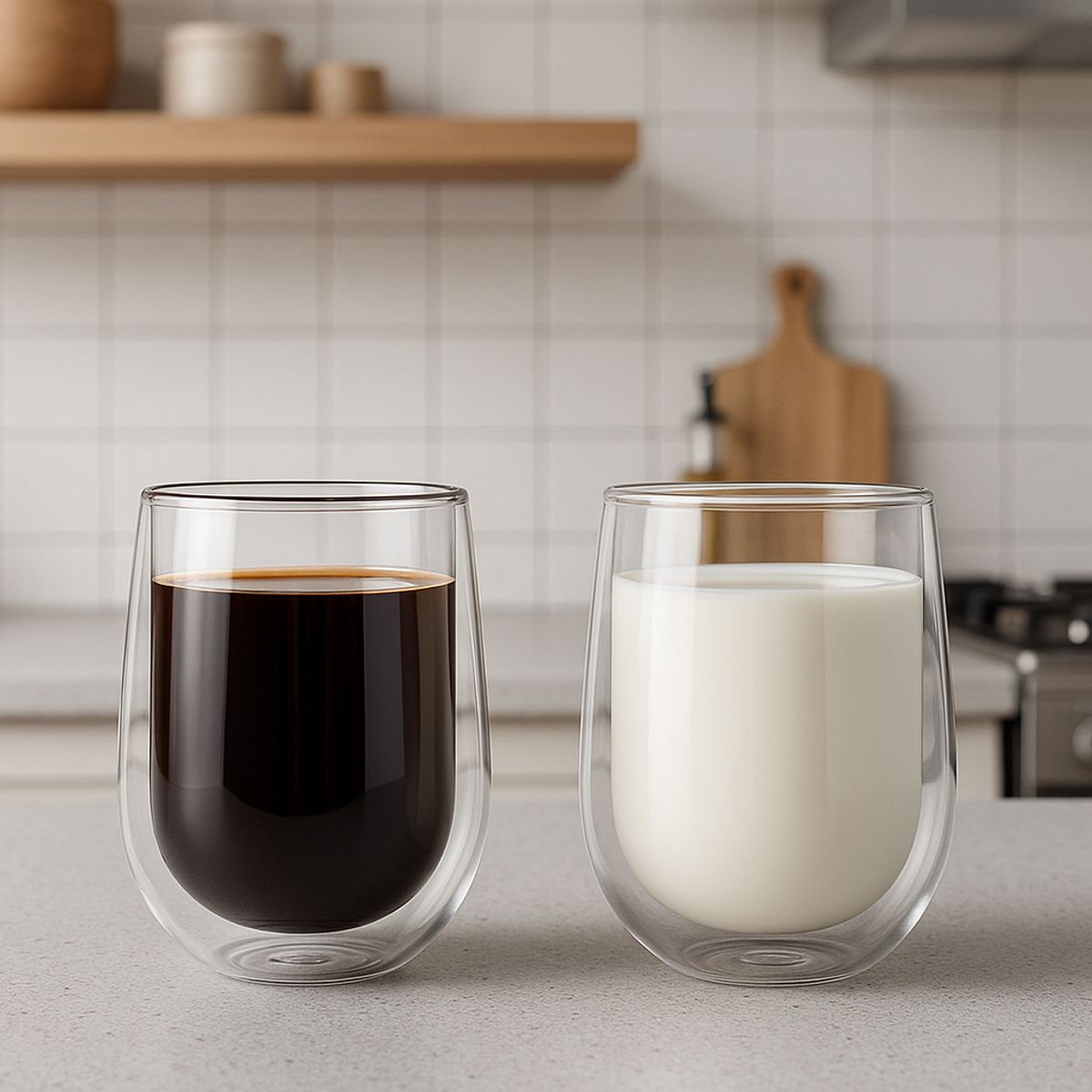 GENERICO - SET 6 VASOS DOBLE FONDO 350ML