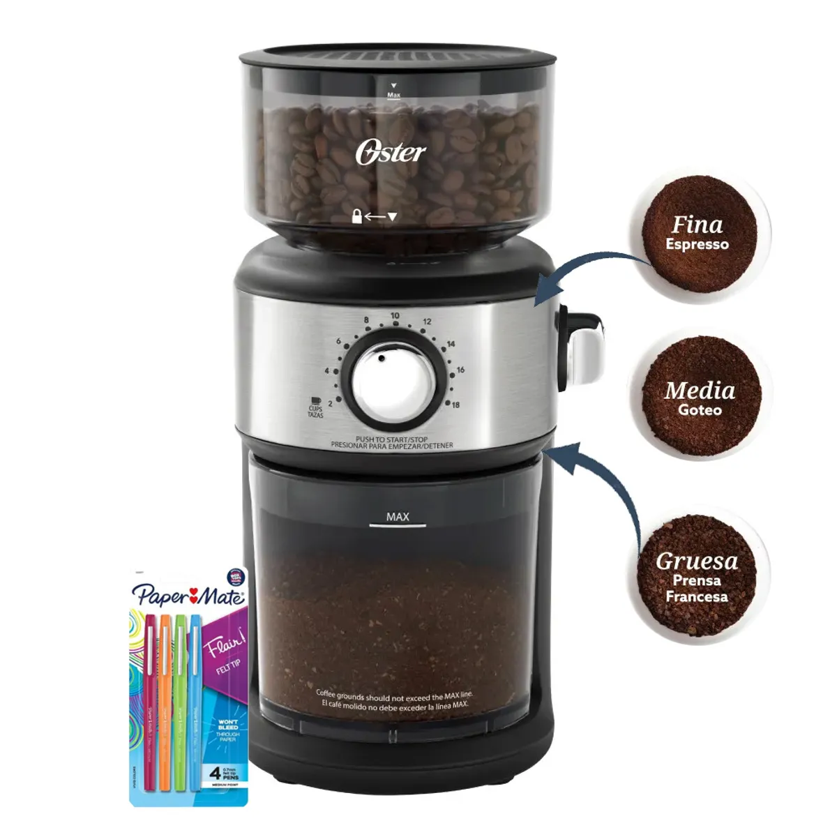 OSTER - Molinillo de Café Automático Oster BVSTBMH24