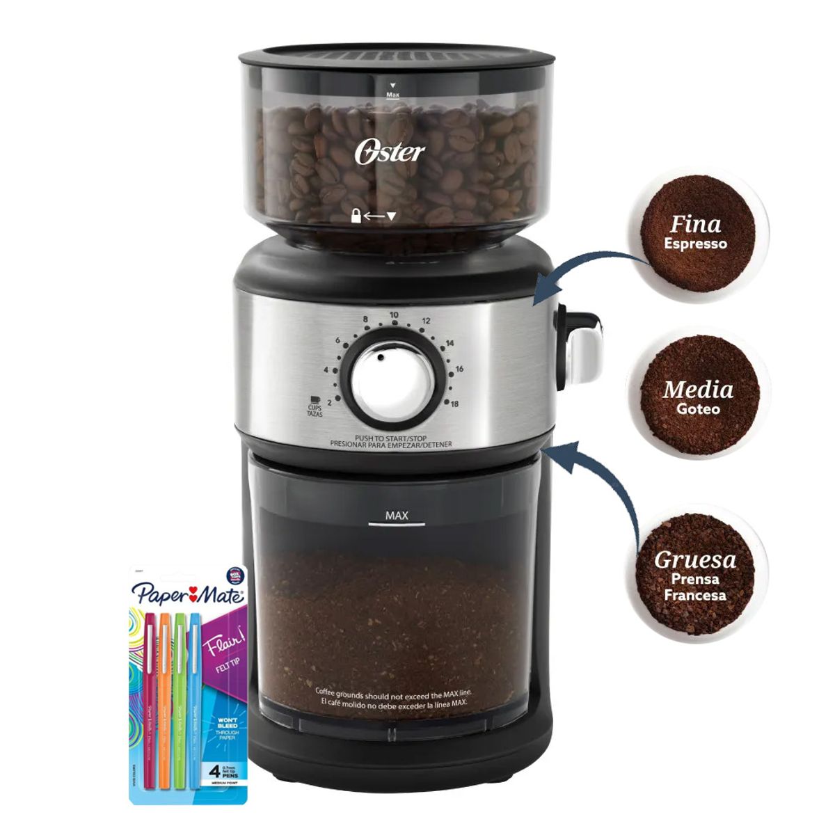 OSTER - Molinillo de Café Automático Oster BVSTBMH24