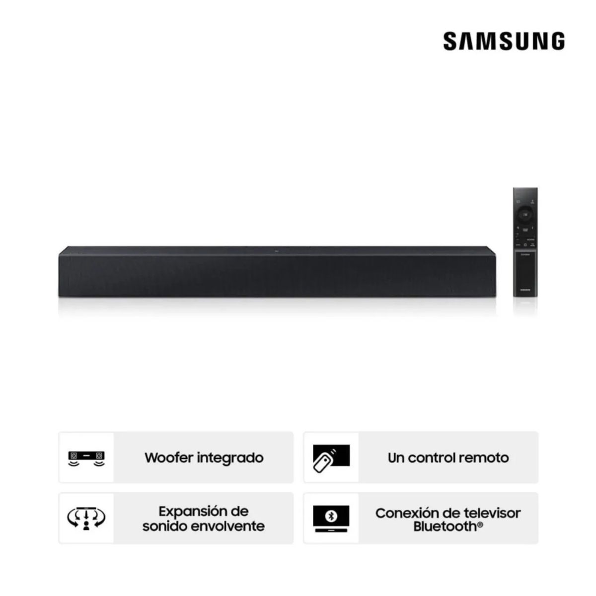 SAMSUNG - Soundbar Samsung 2.0 CH HW-B400F 40 Watts (2025)