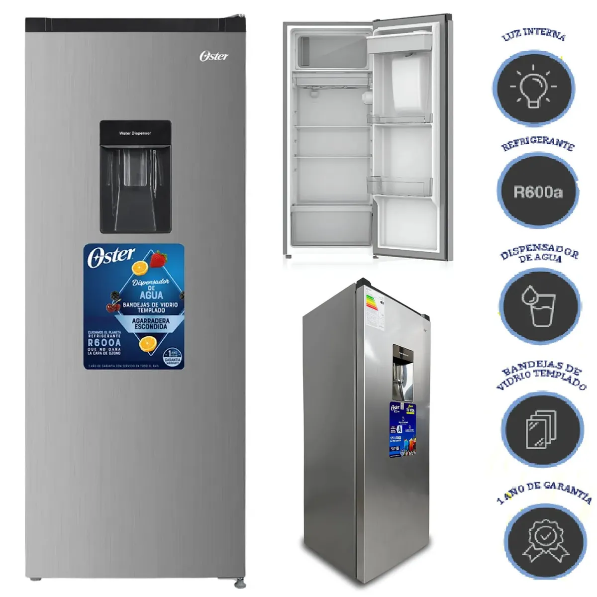 OSTER - Refrigeradora Frost 175l Oster OS PDF178SSD
