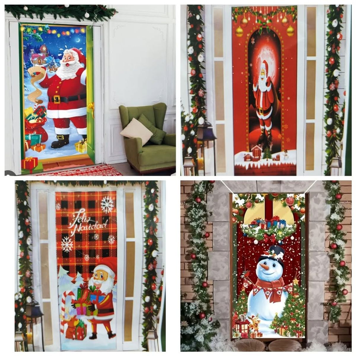 GENERICO - FORRO PARA PUERTA NAVIDEÑA