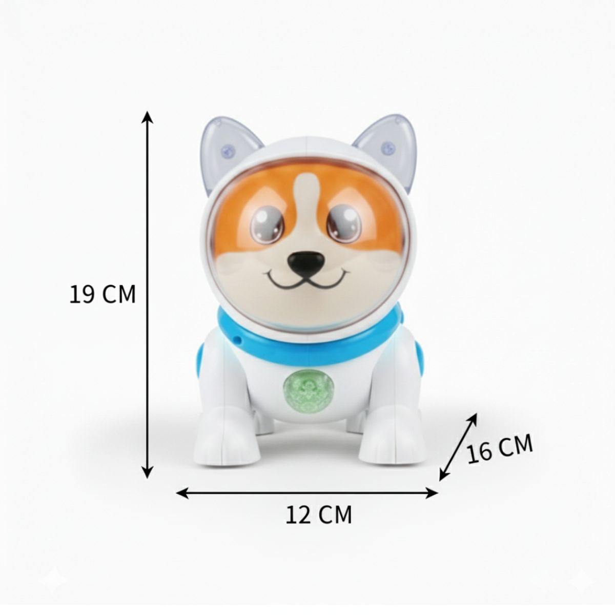 GENERICO - PERRO ASTRONAUTA ROBOT MUSICAL Y LUCES PARA NIÑOS + HUMO