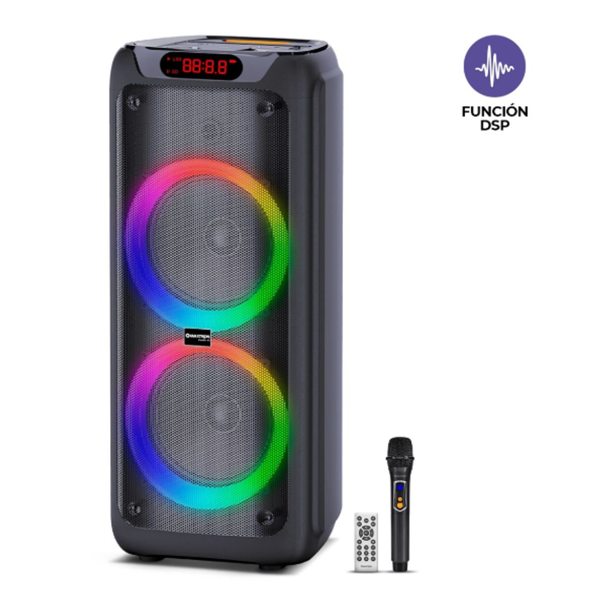 MAXTRON - Parlante de Torre MAXTRON ZENITH 10 MX1001 TOWER SPEAKER LED