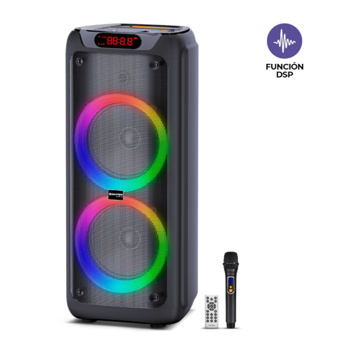 MAXTRON - Parlante de Torre MAXTRON ZENITH 10 MX1001 TOWER SPEAKER LED