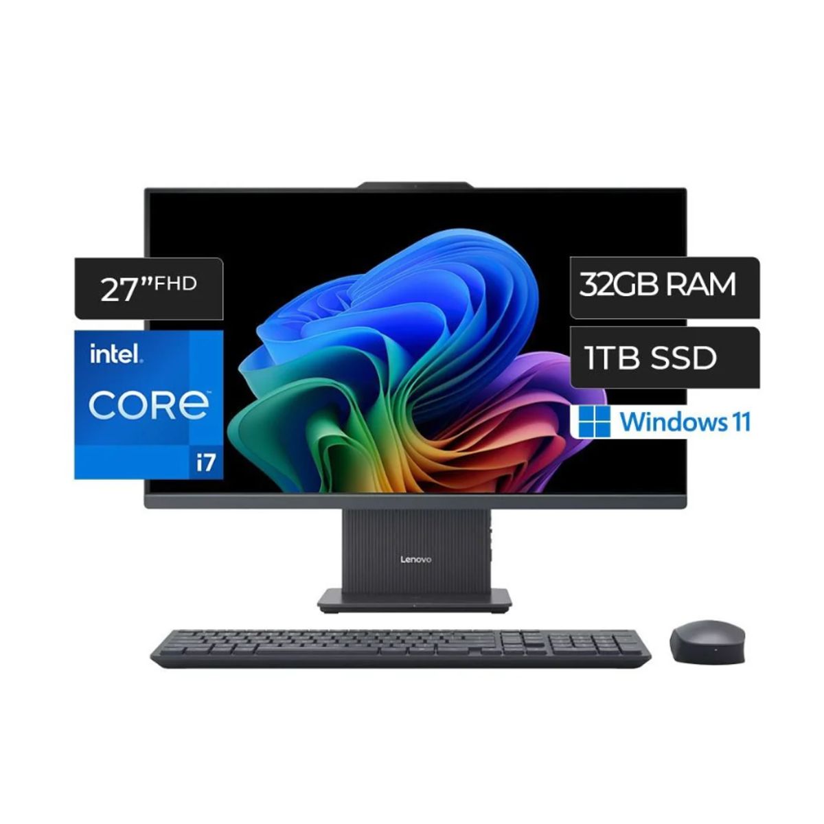 LENOVO - All in One Lenovo Intel Core i7-13620H 32GB RAM 1TB SSD 27 Touchscreen IPS FHD Windows 11