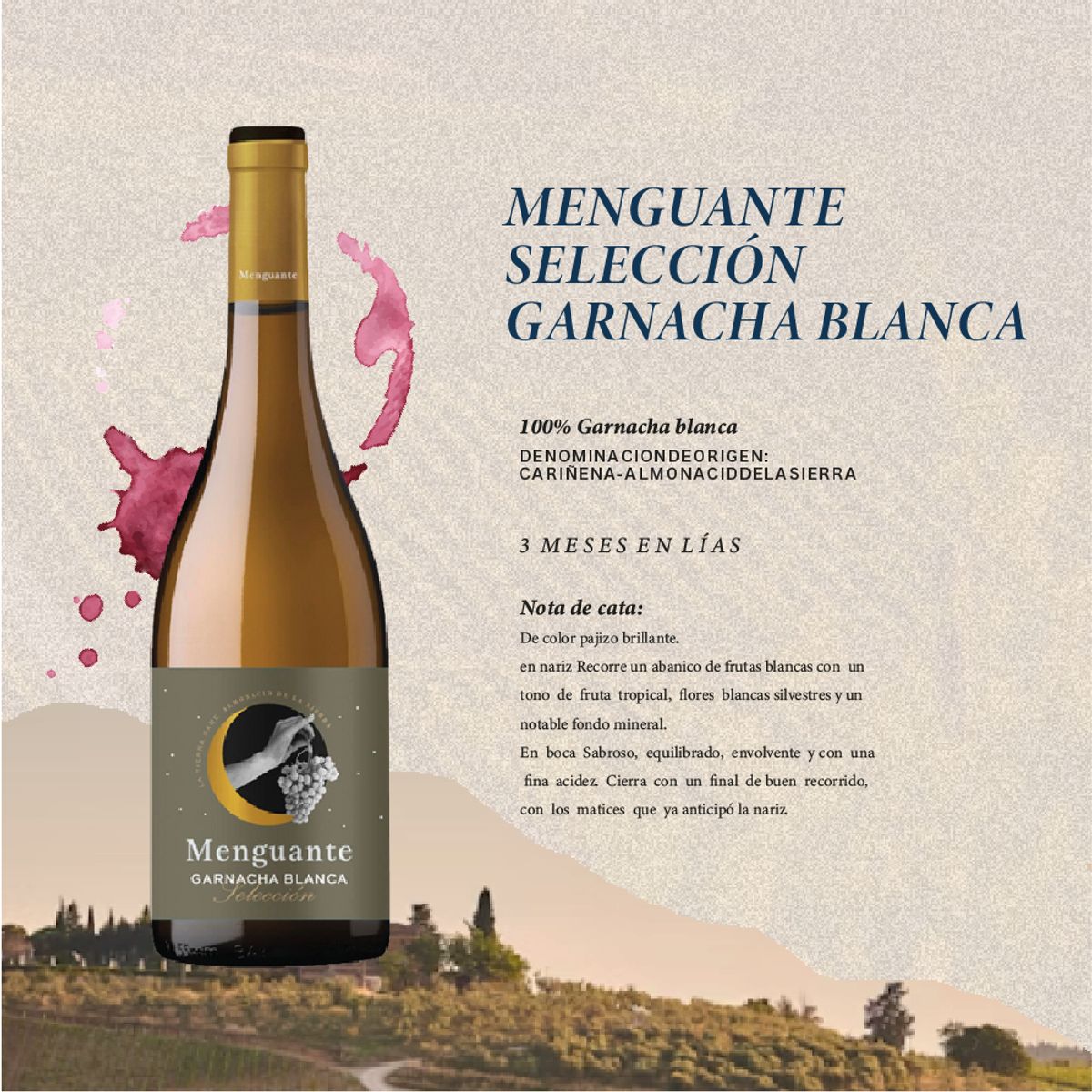 GENERICO - Vino Tinto - Menguante Selección Garnacha Blanca