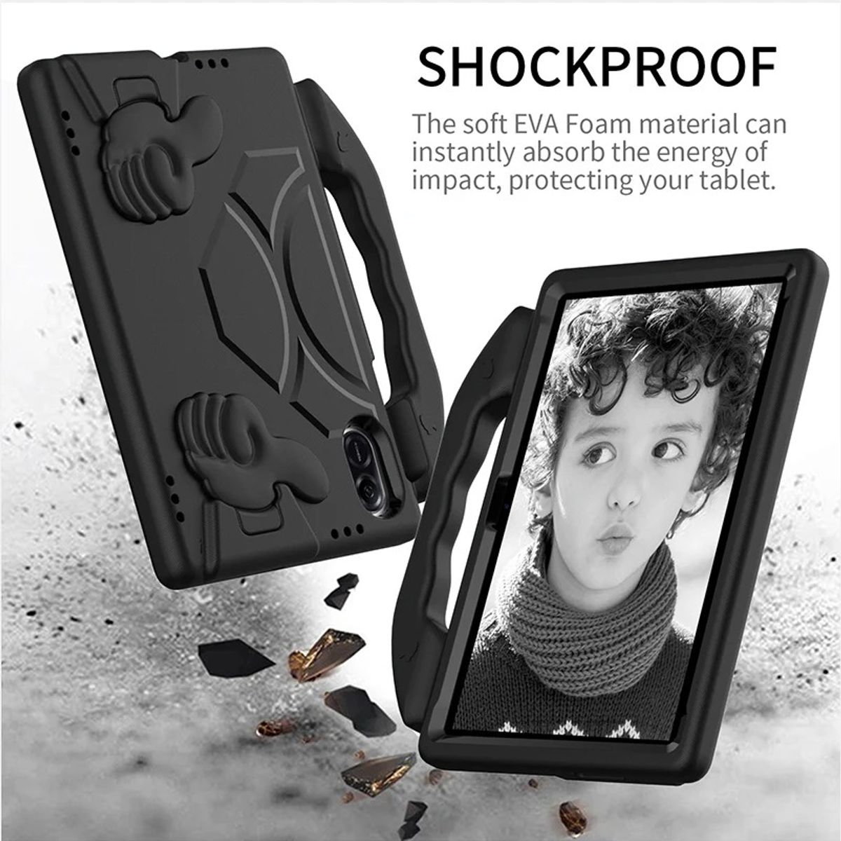 FUNDAANTIGOLPES - Funda de Goma con Diseño Like para Tablet XIAOMI REDMI PAD 2 11" 2025 NEGRO