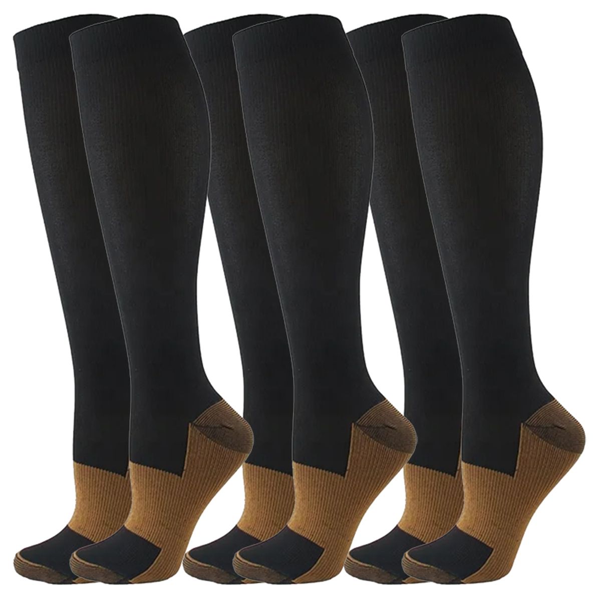 GENERICO - Medias De Compresión Hombre Mujer Medias Para Varices 20-30 mmHg - 3 Pares