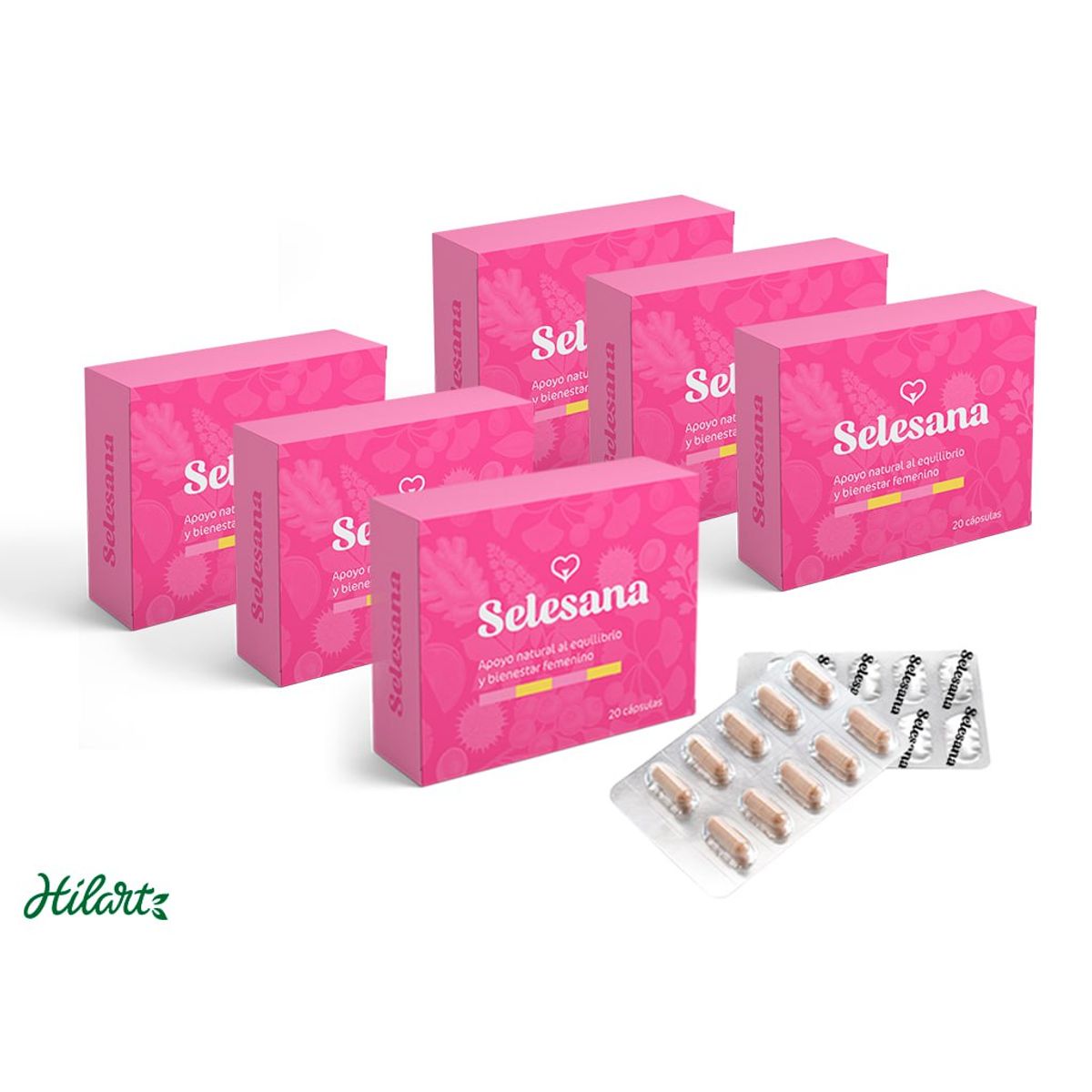 GENERICO - SELESANA - 6 PACK - tratamiento natural para la menopausia