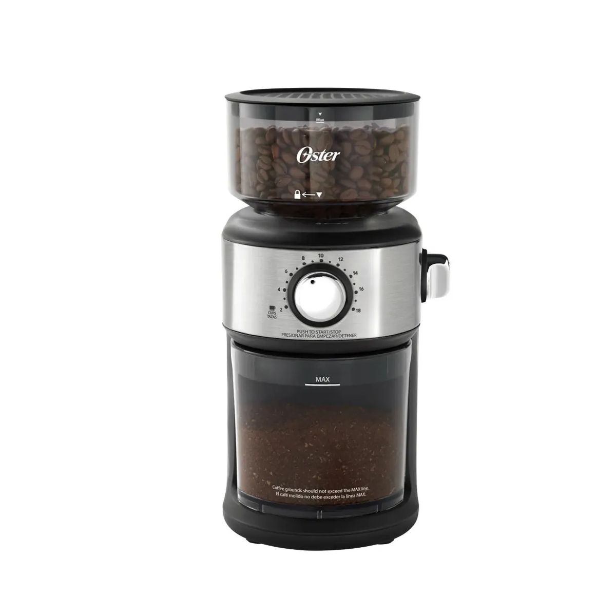 OSTER - Molinillo de Café Automático Oster® BVSTBMH24 con 18 Niveles de Molienda