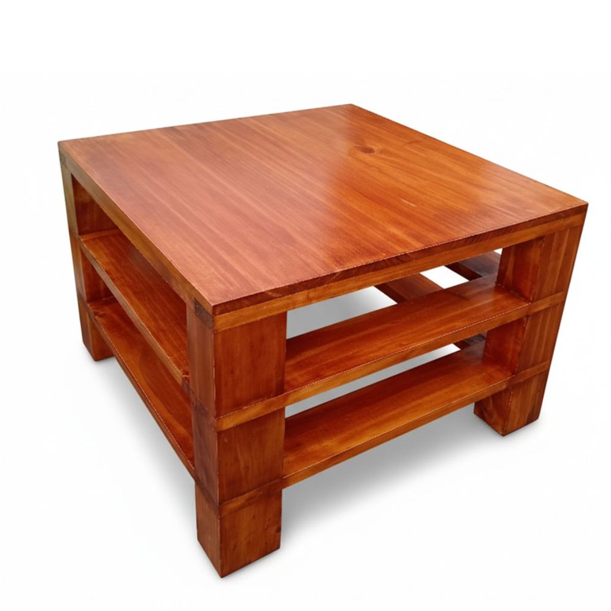 START FG - Mesa de centro de madera pino Gore  Elegancia Caramelo