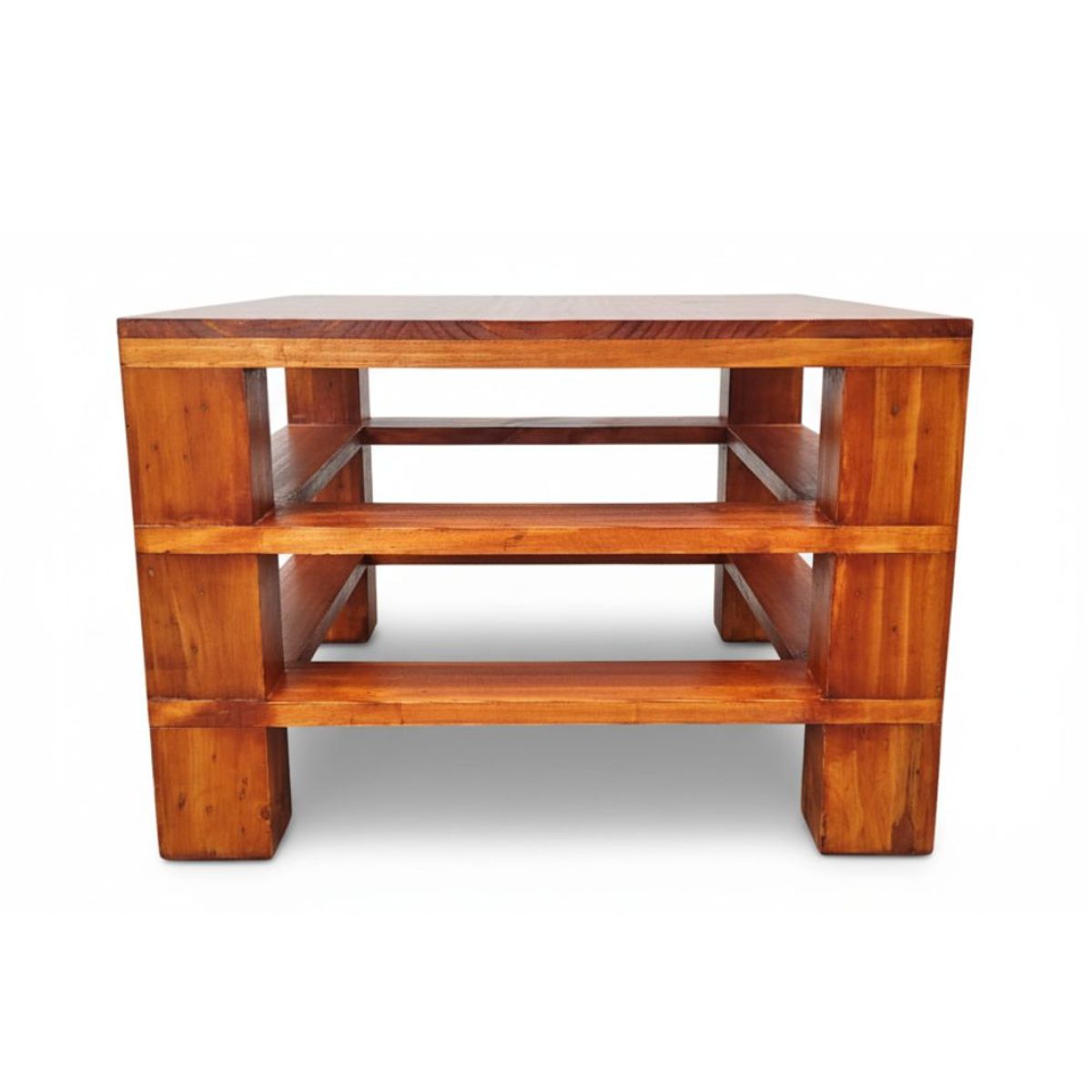 START FG - Mesa de centro de madera pino Gore  Elegancia Caramelo